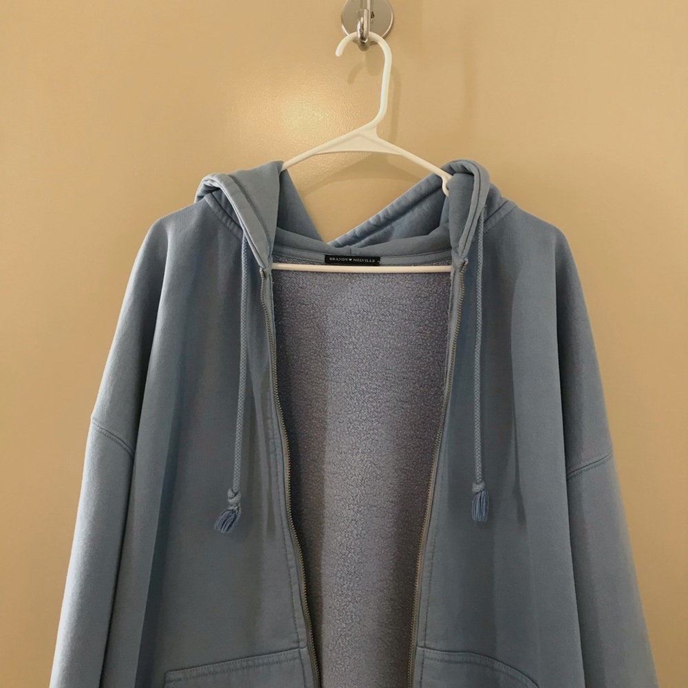 Brandy Melville blue christy hoodie